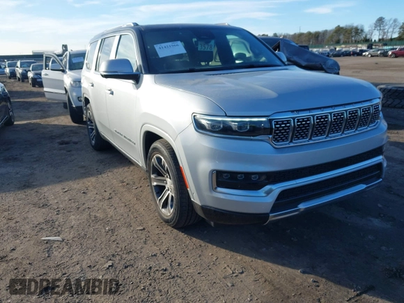 2022 Jeep Grand Wagoneer Series I with VIN 1C4SJVEJ9NS104227, listed as a IAAI auction lot 41421966 with 25,576 mi miles and . Bid and sale history available at DreamBid. Image 1.