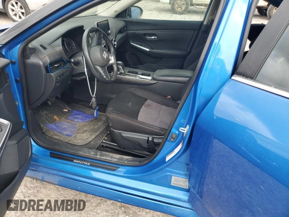 2022 Nissan Sentra SR with VIN 3N1AB8DV0NY207992, listed as a Copart auction lot 46617435 with 49,780 mi miles and Salvage Title. Bid and sale history available at carsss.com. Image 7.