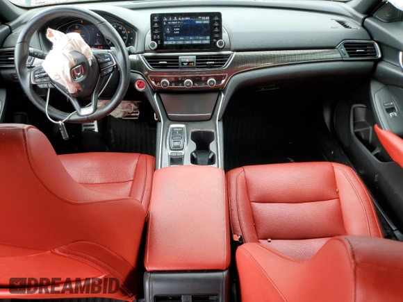 2021 Honda Accord Sport with VIN 1HGCV2F30MA029866, listed as a Copart auction lot 58736855 with 28,216 mi miles and Salvage title. Bid and sale history available at DreamBid. Image 8.