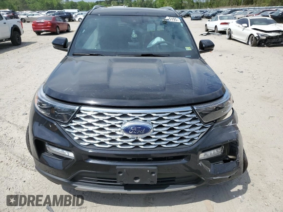 2023 Ford Explorer Platinum with VIN 1FM5K8HC8PGB47242, listed as a Copart auction lot 53545195 with 17,214 mi miles and Salvage title. Bid and sale history available at DreamBid. Image 5.