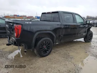 2021 GMC Sierra 1500 with VIN 1GTP9GEK7MZ421268, listed as a Copart auction lot 80513124 with 71,234 mi miles and Salvage Title. Bid and sale history available at DreamBid. Image 3.