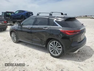 2024 Infiniti QX50 Sensory z VIN 3PCAJ5EB0RF104060, wystawiony jako Copart lot #53706155 z przebiegiem 10 913 mil mil oraz Szkoda całkowita • Salvage title. Historia ofert i sprzedaży dostępna na DreamBid. Obrazek 2.