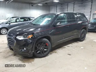 2020 Chevrolet Traverse Premier with VIN 1GNEVKKW7LJ136975, listed as a Copart auction lot 57996555 with 56,628 mi miles and Non repairable. Bid and sale history available at DreamBid. Image 1.