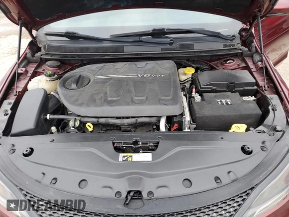 2015 Chrysler 200 S with VIN 1C3CCCDG9FN656436, listed as a Copart auction lot 52453635 with 61,976 mi miles and Salvage Title. Bid and sale history available at carsss.com. Image 11.