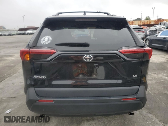 2021 Toyota RAV4 LE with VIN 2T3K1RFV6MW104779, listed as a Copart auction lot 49537905 with 45,461 mi miles and Salvage Title. Bid and sale history available at carsss.com. Image 6.