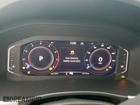 2022 Volkswagen Atlas SEL Premium R-Line with VIN 1V2FE2CA6NC220596, listed as a Copart auction lot 58773465 with 13,119 mi miles and Salvage title. Bid and sale history available at DreamBid. Image 9.