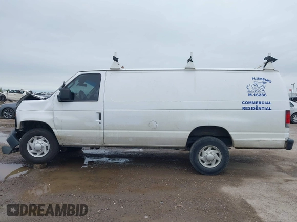 2010 Ford Econoline Cargo Commercial with VIN 1FTNS2EW9ADA02445, listed as a IAAI auction lot 41961328 with 372,850 mi miles and . Bid and sale history available at DreamBid. Image 15.