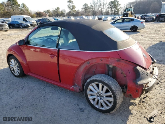 2008 Volkswagen New Beetle Convertible SE with VIN 3VWRG31Y08M416483, listed as a Copart auction lot 48380825 with 143,013 mi miles and Salvage Title. Bid and sale history available at carsss.com. Image 2.