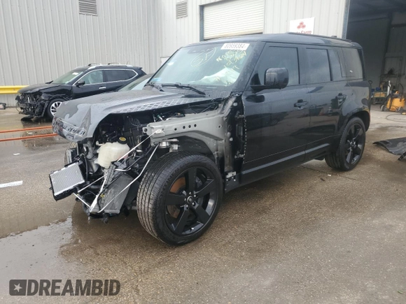 2024 Land Rover Defender X-Dynamic SE with VIN SALE27EU0R2352199, listed as a Copart auction lot 80959384 with 2,435 mi miles and Salvage title. Bid and sale history available at DreamBid. Image 1.