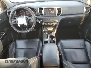 2019 Kia Sportage EX with VIN KNDPNCAC6K7533345, listed as a Copart auction lot 43153915 with 75,077 mi miles and Salvage Title. Bid and sale history available at carsss.com. Image 8.