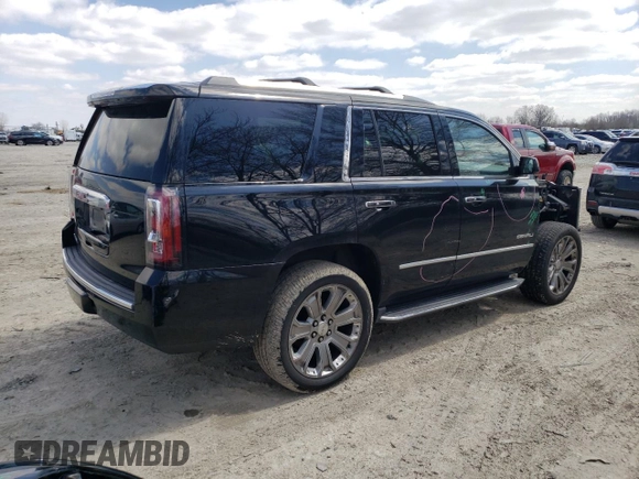 2015 GMC Yukon Denali with VIN 1GKS2CKJXFR702247, listed as a Copart auction lot 51648175 with 151,936 mi miles and Salvage Title. Bid and sale history available at carsss.com. Image 3.