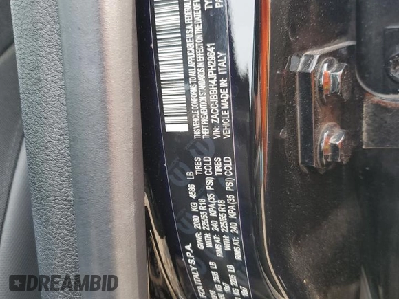 2018 Jeep Renegade Altitude with VIN ZACCJBBH4JPH29641, listed as a Copart auction lot 60641395 with 57,104 mi miles and Salvage title. Bid and sale history available at DreamBid. Image 14.