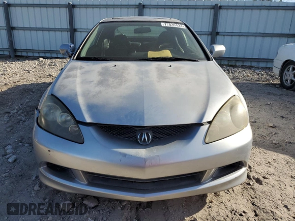 2006 Acura RSX with VIN JH4DC54896S007675, listed as a Copart auction lot 77030424 with 72,256 mi miles and Salvage Title. Bid and sale history available at carsss.com. Image 5.