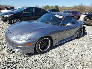 2003 Mazda MX-5 Miata Cloth with VIN JM1NB353X30307068, listed as a Copart auction lot 43375045 with 51,615 mi miles and Salvage Title. Bid and sale history available at DreamBid. Image 1.