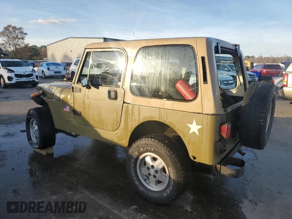 1995 Jeep Wrangler S with VIN 1J4FY19P8SP243343, listed as a Copart auction lot 85281554 with 144,004 mi miles and Salvage Title. Bid and sale history available at carsss.com. Image 2.