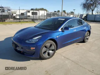 2019 Tesla Model 3 Mid Range z VIN 5YJ3E1EA6KF424907, wystawiony jako Copart lot #46520425 z przebiegiem 91 593 mil mil oraz Szkoda całkowita • Salvage title. Historia ofert i sprzedaży dostępna na DreamBid. Obrazek 1.