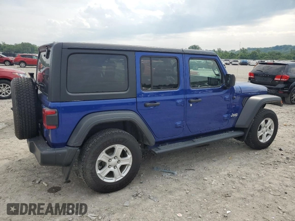 2019 Jeep Wrangler Unlimited Sport S z VIN 1C4HJXDG3KW526414, wystawiony jako Copart lot #58778155 z przebiegiem 93 629 mil mil oraz Szkoda całkowita • Salvage title. Historia ofert i sprzedaży dostępna na DreamBid. Obrazek 3.