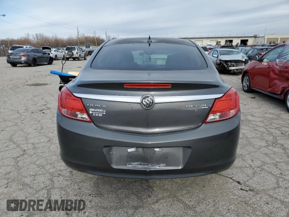 2011 Buick Regal CXL RL1 with VIN W04GN5EC1B1027425, listed as a Copart auction lot 82635014 with 80,777 mi miles and Salvage Title. Bid and sale history available at carsss.com. Image 6.