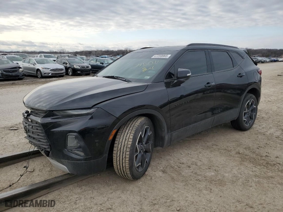 2020 Chevrolet Blazer LT with VIN 3GNKBDRS2LS715011, listed as a Copart auction lot 47259965 with 0 mi miles and Salvage Title. Bid and sale history available at carsss.com. Image 1.