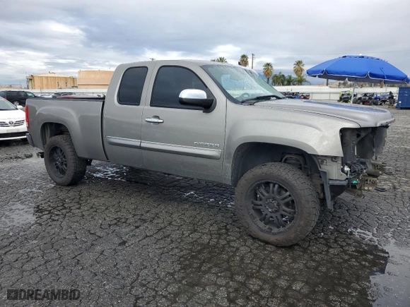 2013 GMC Sierra 1500 SLE with VIN 1GTR2VE77DZ274253, listed as a Copart auction lot 48046615 with 176,168 mi miles and Salvage Title. Bid and sale history available at carsss.com. Image 4.