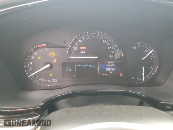 2017 Cadillac XT5 FWD with VIN 1GYKNARS9HZ237365, listed as a Copart auction lot 54190955 with 89,722 mi miles and Salvage Title. Bid and sale history available at DreamBid. Image 9.