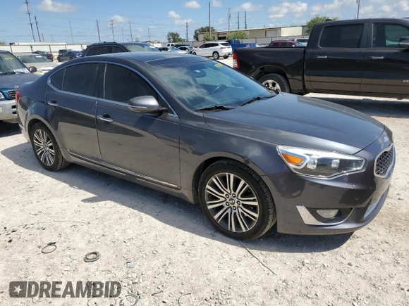 2014 Kia Cadenza Premium with VIN KNALN4D71E5133001, listed as a Copart auction lot 73171624 with 136,539 mi miles and Clean Title. Bid and sale history available at carsss.com. Image 4.