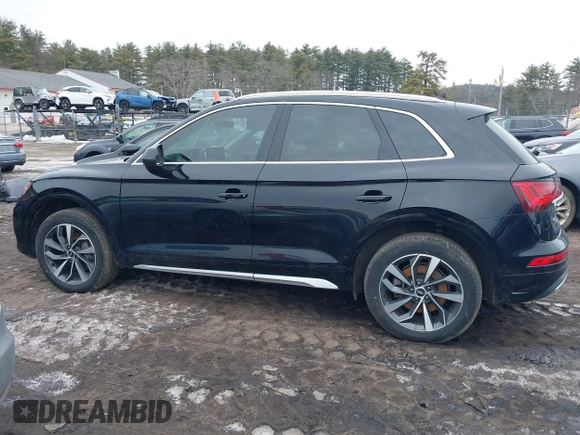 2021 Audi Q5 Premium Plus with VIN WA1BAAFY1M2113680, listed as a IAAI auction lot 41685974 with 68,161 mi miles and . Bid and sale history available at DreamBid. Image 14.
