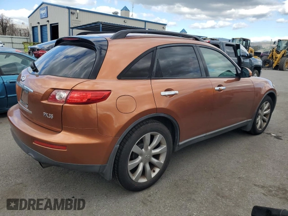 2003 Infiniti FX Options z VIN JNRAS08W73X204829, wystawiony jako Copart lot #47685215 z przebiegiem 209 166 mil mil oraz Tytuł czysty. Historia ofert i sprzedaży dostępna na DreamBid. Obrazek 3.