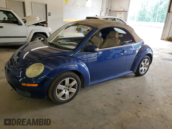 2007 Volkswagen Beetle with VIN 3VWRG31Y37M423541, listed as a Copart auction lot 56596234 with 89,874 mi miles and Salvage title. Bid and sale history available at DreamBid. Image 1.