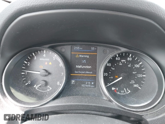 2019 Nissan Rogue SL with VIN 5N1AT2MV8KC823785, listed as a IAAI auction lot 41732018 with 107,449 mi miles and . Bid and sale history available at carsss.com. Image 7.