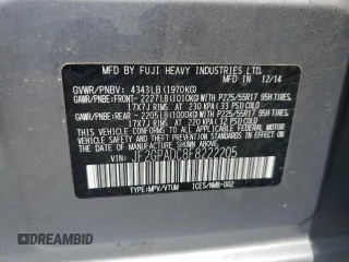 2015 Subaru Crosstrek Premium с VIN JF2GPADC8F8222205, выставлен на аукционе Copart как лот 57511135 с пробегом 134 346 миль миль и Списание • Salvage title. История ставок и продаж доступна на DreamBid. Изображение 12.