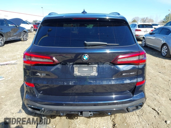 2022 BMW X5 sDrive40i with VIN 5UXCR4C02N9N07702, listed as a IAAI auction lot 41452480 with 52,275 mi miles. Bid and sale history available at carsss.com. Image 16.