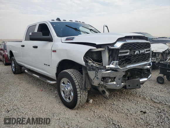 2021 Ram 2500 Tradesman with VIN 3C6UR5HJXMG607601, listed as a Copart auction lot 66101514 with 104,715 mi miles and Salvage Title. Bid and sale history available at carsss.com. Image 4.