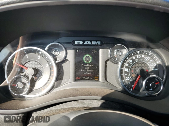 2022 Ram 2500 Big Horn with VIN 3C6UR5DLXNG254768, listed as a Copart auction lot 46453595 with 65,063 mi miles and Salvage Title. Bid and sale history available at carsss.com. Image 9.