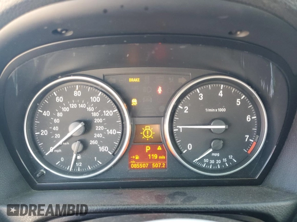 2011 BMW 3 Series 328i with VIN WBAPH5G5XBNM82632, listed as a Copart auction lot 46375495 with 85,507 mi miles and Salvage Title. Bid and sale history available at carsss.com. Image 9.