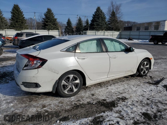 2021 Honda Civic Sedan LX with VIN 2HGFC2F63MH550062, listed as a Copart auction lot 86590674 with 56,930 mi miles and Non Repairable. Bid and sale history available at carsss.com. Image 3.