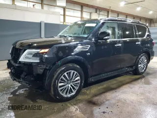 2022 Nissan Armada SL with VIN JN8AY2BA8N9393851, listed as a Copart auction lot 47651685 with 60,213 mi miles and Clean Title. Bid and sale history available at carsss.com. Image 1.