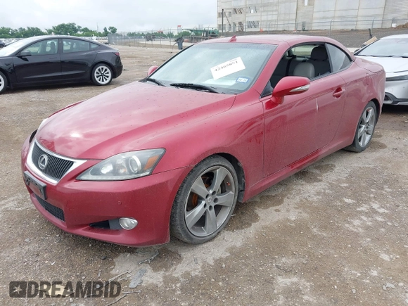 2011 Lexus IS 250 C with VIN JTHFF2C26B2514815, listed as a IAAI auction lot 42465891 with 186,673 mi miles and . Bid and sale history available at DreamBid. Image 17.