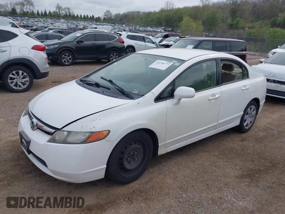 2008 Honda Civic LX with VIN 1HGFA16548L009585, listed as a IAAI auction lot 42134777 with Not Provided miles and . Bid and sale history available at DreamBid. Image 2.