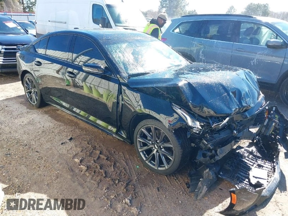 2024 Cadillac CT5 Sport z VIN 1G6DP5RK3R0127419, wystawiony jako IAAI lot #41392902 z przebiegiem 17 829 mil mil oraz . Historia ofert i sprzedaży dostępna na DreamBid. Obrazek 1.