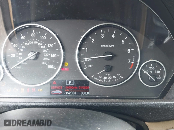 2013 BMW 3 Series 328i with VIN WBA3A5C5XDF359287, listed as a IAAI auction lot 42156728 with 152,333 mi miles and . Bid and sale history available at carsss.com. Image 7.