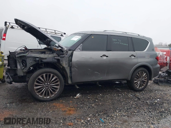 2018 Infiniti QX80 with VIN JN8AZ2NE7J9195445, listed as a IAAI auction lot 41409349 with 133,241 mi miles and . Bid and sale history available at DreamBid. Image 14.