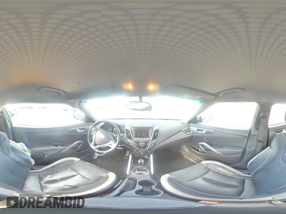 2014 Hyundai Veloster Turbo with VIN KMHTC6AE5EU182601, listed as a Copart auction lot 85443464 with 106,941 mi miles and Clean Title. Bid and sale history available at carsss.com. Image 12.