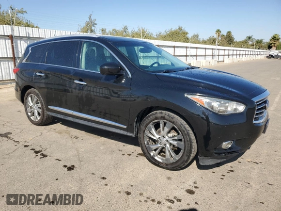 2013 Infiniti JX35 with VIN 5N1AL0MM2DC301930, listed as a Copart auction lot 77430974 with 191,030 mi miles and Clean Title. Bid and sale history available at carsss.com. Image 4.