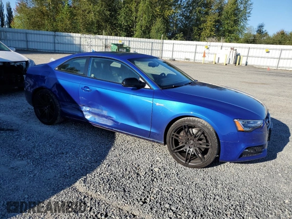 2017 Audi S5 Premium Plus with VIN WAUC4AFR6HA000410, listed as a Copart auction lot 68983714 with 40,504 mi miles and Salvage Title. Bid and sale history available at carsss.com. Image 4.