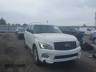 2017 Infiniti QX80 z VIN JN8AZ2NF2H9642363, wystawiony jako IAAI lot #42271177 z przebiegiem 160 924 mil mil oraz . Historia ofert i sprzedaży dostępna na DreamBid. Obrazek 1.