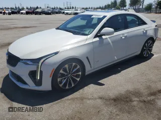 2023 Cadillac CT4-V Blackwing with VIN 1G6DL5RP1P0410633, listed as a Copart auction lot 67655604 with 8,476 mi miles and Salvage Title. Bid and sale history available at DreamBid. Image 1.