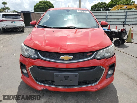 2017 Chevrolet Sonic LT with VIN 1G1JD6SB5H4142044, listed as a Copart auction lot 61571555 with 116,008 mi miles and Salvage title. Bid and sale history available at DreamBid. Image 5.