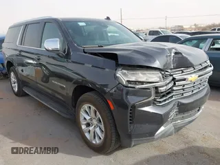 2023 Chevrolet Suburban Premier with VIN 1GNSCFKD2PR520037, listed as a IAAI auction lot 41745388 with 44,143 mi miles. Bid and sale history available at carsss.com. Image 1.