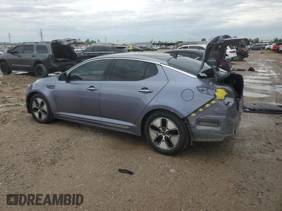 2012 Kia Optima Hybrid with VIN KNAGM4AD5C5009471, listed as a Copart auction lot 50542505 with 146,624 mi miles and Salvage Title. Bid and sale history available at DreamBid. Image 2.